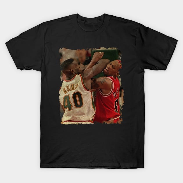 Shawn Kemp vs Dennis Rodman, 1996 Basketball TShirt TeePublic
